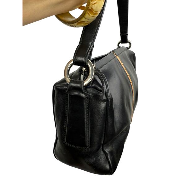 90's designer FRANCESCO BIASIA genuine leather shoulder bag - Picture 5 of 8